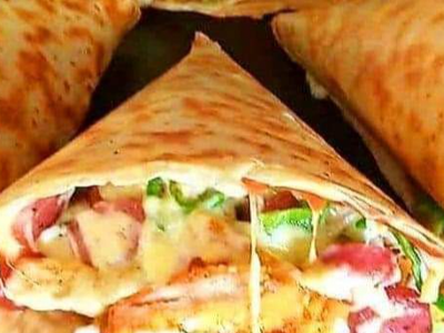 Chicken Hot Dog Crepe