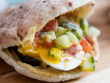 Foul with Omelette Sandwich