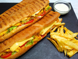 French Fries With Omelette Sandwich