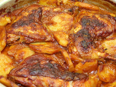 Potatoes With Chicken Tray