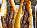 Grilled Oriental Sausage Sandwich