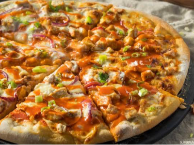 Chicken And Shrimp Pizza