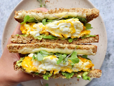 Boiled Eggs Sandwich