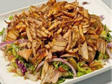 Spaghetti With Chicken Shawerma