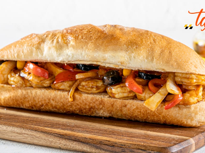 Shrimp Fajita Sandwich