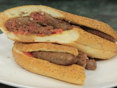 Alexandrian Sausage Petit Pan Sandwich