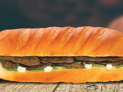 Grilled Liver Petit Pain Sandwich