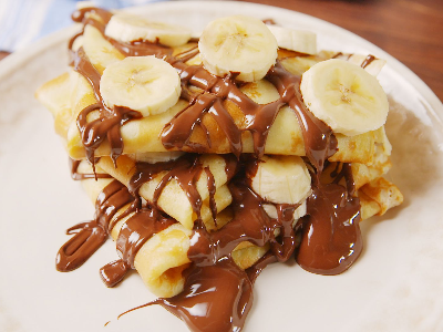 Chocolate With Banana Crepe