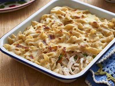Chicken With White Sauce Pasta