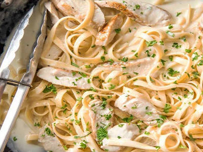 Mushroom With White Sauce Pasta