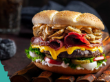 Mushroomal Beef Burger Sandwich