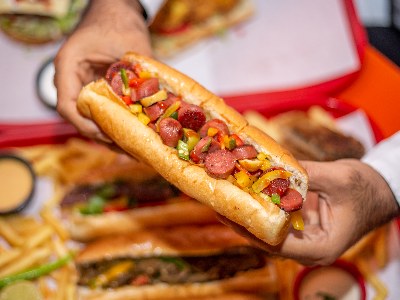 Mexican Hot Dog Sandwich