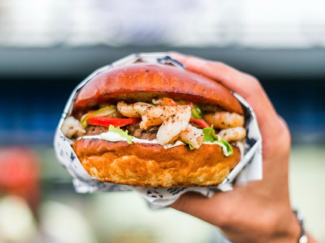 Surf & Turf Shrimp Sandwich