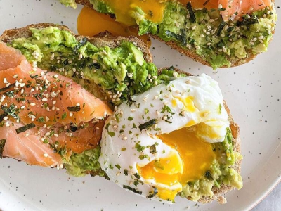 Salmon Cream Cheese Sandwich