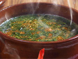 Shrimp With Molokhia