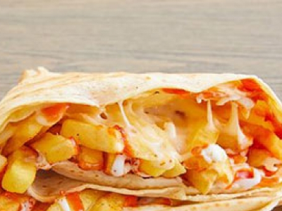 french fries crepe