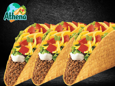 3 Meat Taco Sandwiches