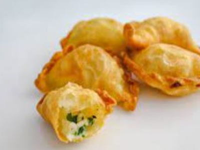 Sambousek With Kiri Cheese And Olives
