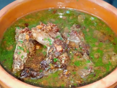 Molokhia With Meat Casserole