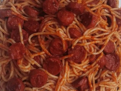 Hot Dog Spaghetti