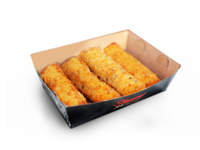 Sloppy Cheesy Mozzarella Sticks