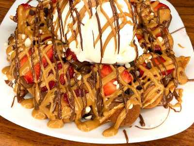 Strawberry Waffle Fattah