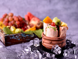 Mix Fruit Ice Cream Roll