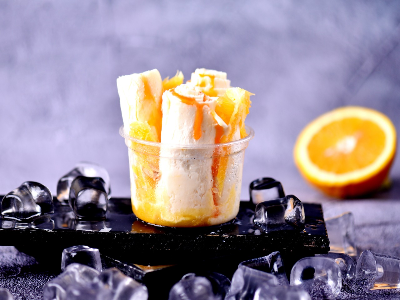Orange Ice Cream Roll