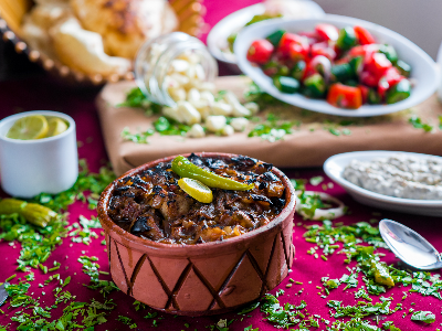 Meat With Onion Casserole
