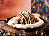 Molten Cake With Vanilla Ice Cream
