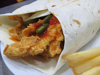 Chicken Strips Wrap Jalapeno