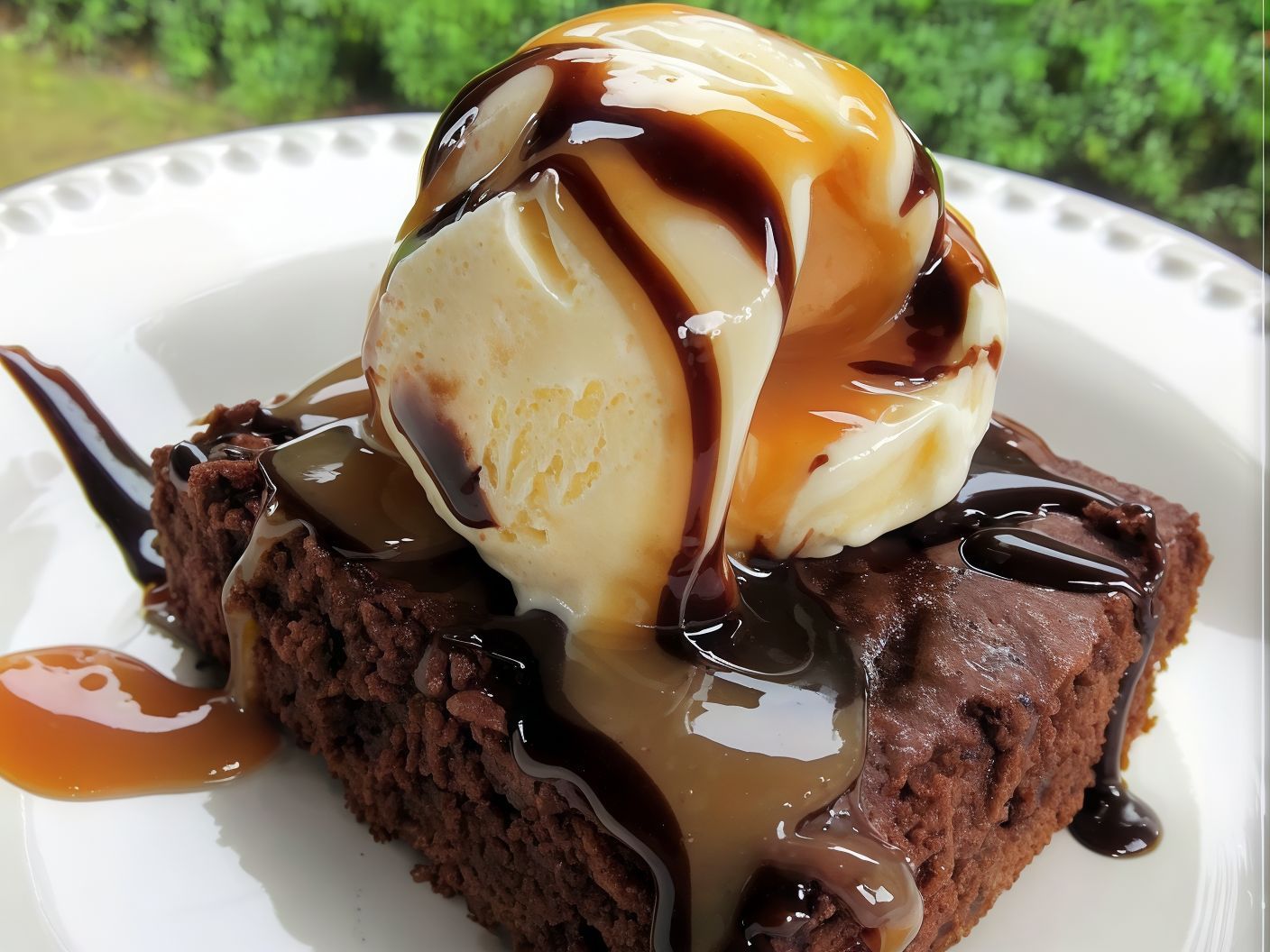 Brownies With Ice Cream