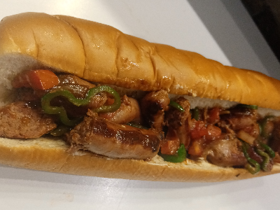 Oriental Sausage Sandwich