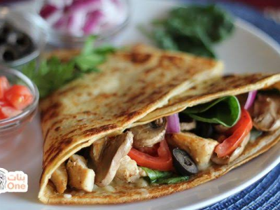 Crispy Chicken With Chicken Strips Crepe