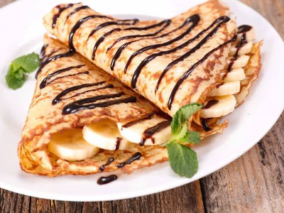Nutella Chocolate With Banana Crepe