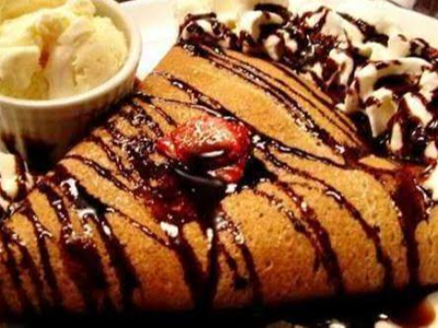 Nutella Chocolate Crepe With Oreo Chocolate