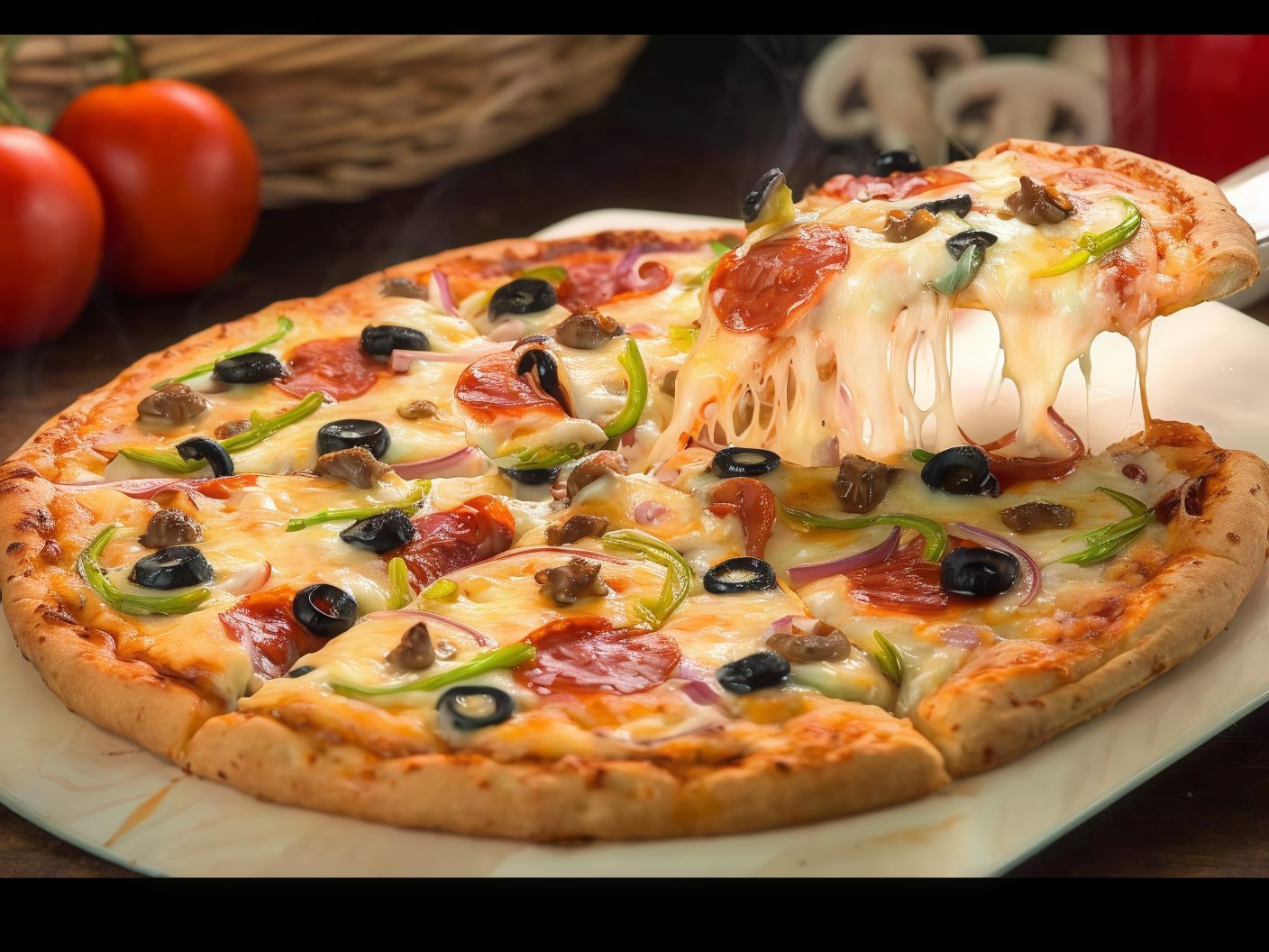 Mushroom Pizza