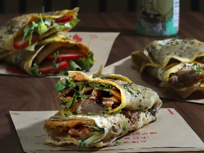 Chicken Pane With Sausage Crepe