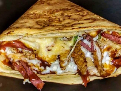 Shish Tawook With Chicken Strips Crepe