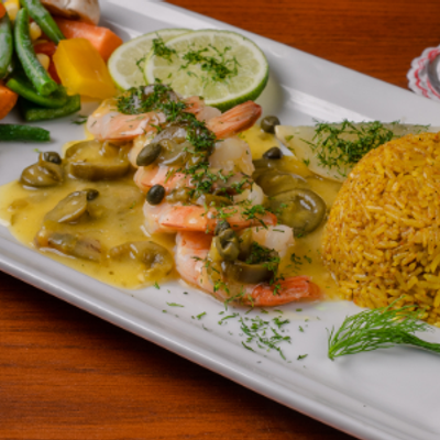 Shrimp plate With Murphy Sauce