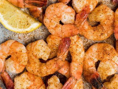 Charcoal Grilled Shrimp