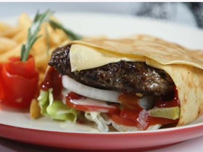 Beef Burger Crepe