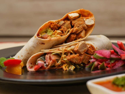 Crispy Fried Chicken Wrap Sandwich