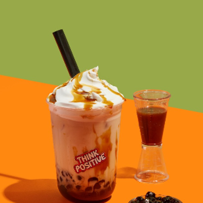 Crème Brule Milk Tea With Tapioca