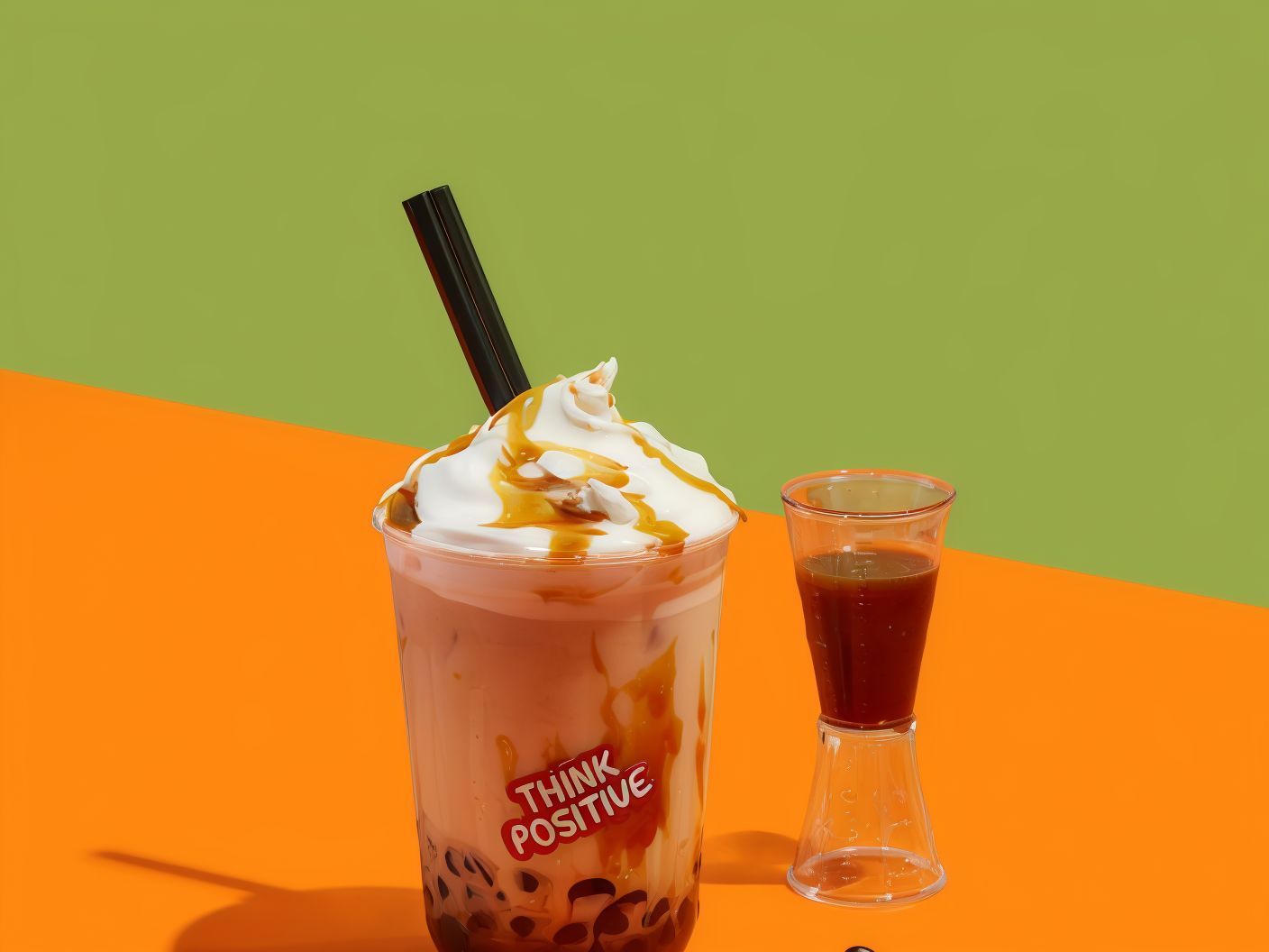 Vanillia Milk Tea With Tapioca Pearls