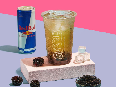 Redbull With Popping Boba