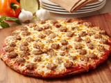 Large Oriental Sausage Pizza