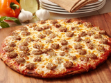 Large Oriental Sausage Oriental Pizza