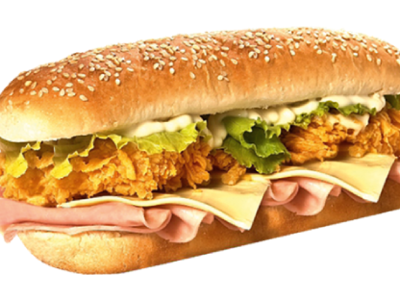 Crispy Chicken With Cheese Sandwich