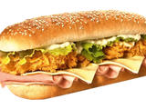Crispy Chicken With Cheese Sandwich